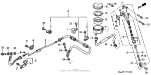 ST1100P Задний тормозной цилиндр