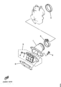 TZ250S/TZ250 Впускная система