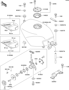 EX250 Fuel tank(ex250-h1 / h2)