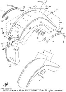 XV1600ANC Крыло