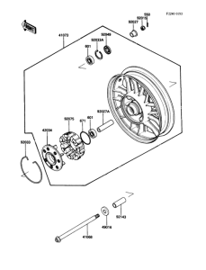 ZG1200 Задняя ступица колеса