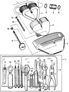 CA200 Air cleaner + tools