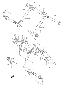 DR250 Втулки заднего рычага