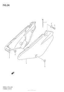 RM85L Обтекатель рамы