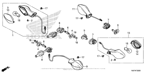 CTX700 Задний фонарь