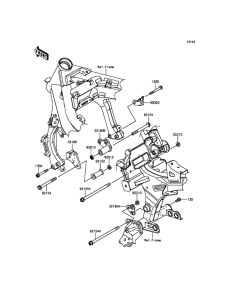 ER650 Крепление двигателя