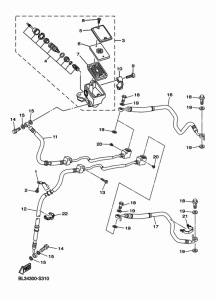 XVS950XR-A (ABS) フロントマスタシリンダ
