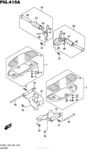 VL800T Подножки