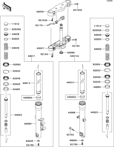 VN900 Передняя вилка
