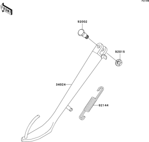 EN500 Подножка