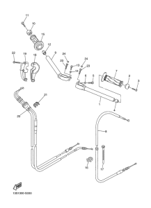 YZF-R6 Guidon & cable