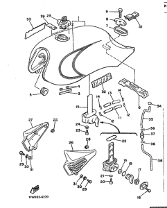 XJ900 Топливный бак