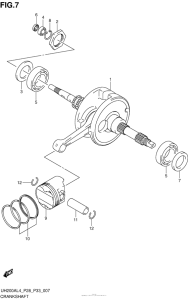 UH200 Коленвал