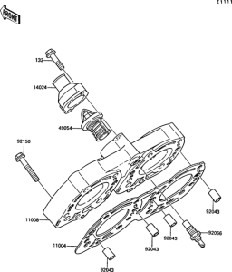 KR250 Головка цилиндров