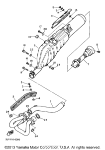 XT600EAC Выхлопная система