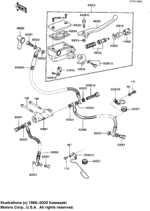 KZ1100 Передний тормозной цилиндр