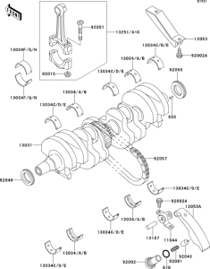 ZL600 Коленвал