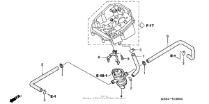 VTR1000F Воздушный клапан всасывания