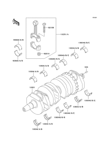 ZX600 Вал коленчатый