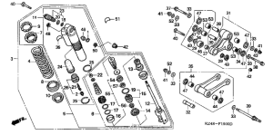 CR125R Задние амортизаторы