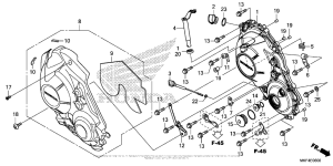  Крышка картера правая