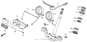 VF750C Steering stem + horn