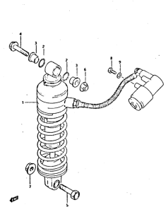 XN85 Абсорбер удавный в сборе задний