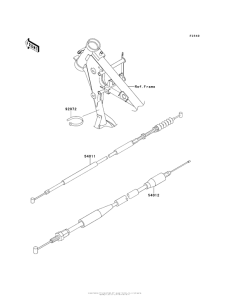 KX65 Тросы управления