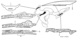 XL650V Stripe / mark
