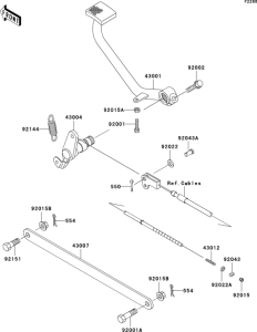EN500 Педаль тормоза