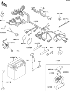 ZX750 Электрика