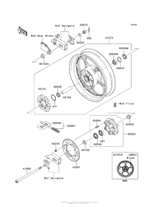 EX300 Rear Wheel / chain (Adf) / (Adfa)(Cn)
