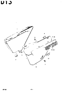 GP100 Обтекатель задний