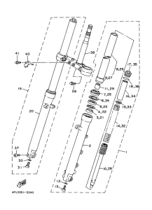 TDR125 Передняя вилка
