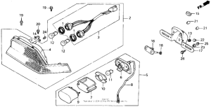 VFR700F Фонарь
