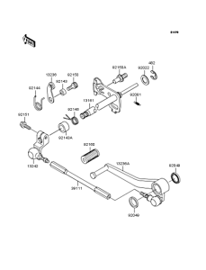 ZX900 Механизм переключения передач