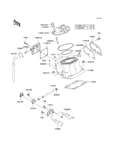 KX125 Цилиндр и головка цилиндров