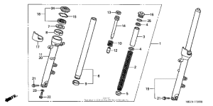 CB600F Front fork (1)