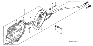 XLX350 Taillight unit ass`y