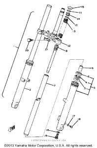 SR250G Передняя вилка