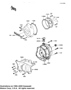 KZ1100 Крышки двигателя