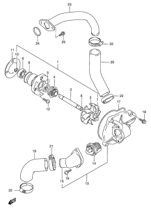 VX800 Водяная помпа