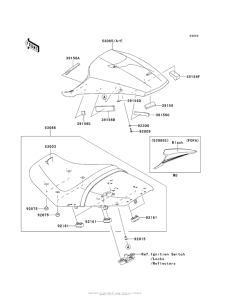 ZX1400 Сиденье