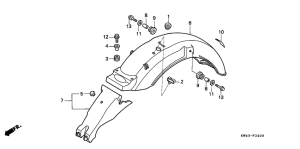 CD250 Заднее крыло