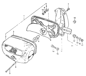GS550 Задний комбинированный сигнал