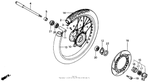 GB500 Переднее колесо