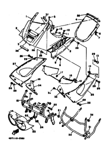 TDM850 TDM850D Cowling comp