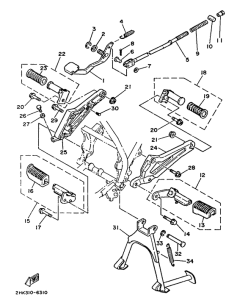 RD125LC Stand. footrest