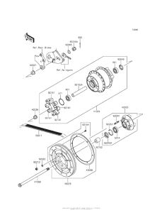 VN900 Заднее колесо и цепь