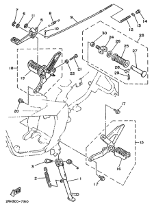 TZR125 Stand. footrest